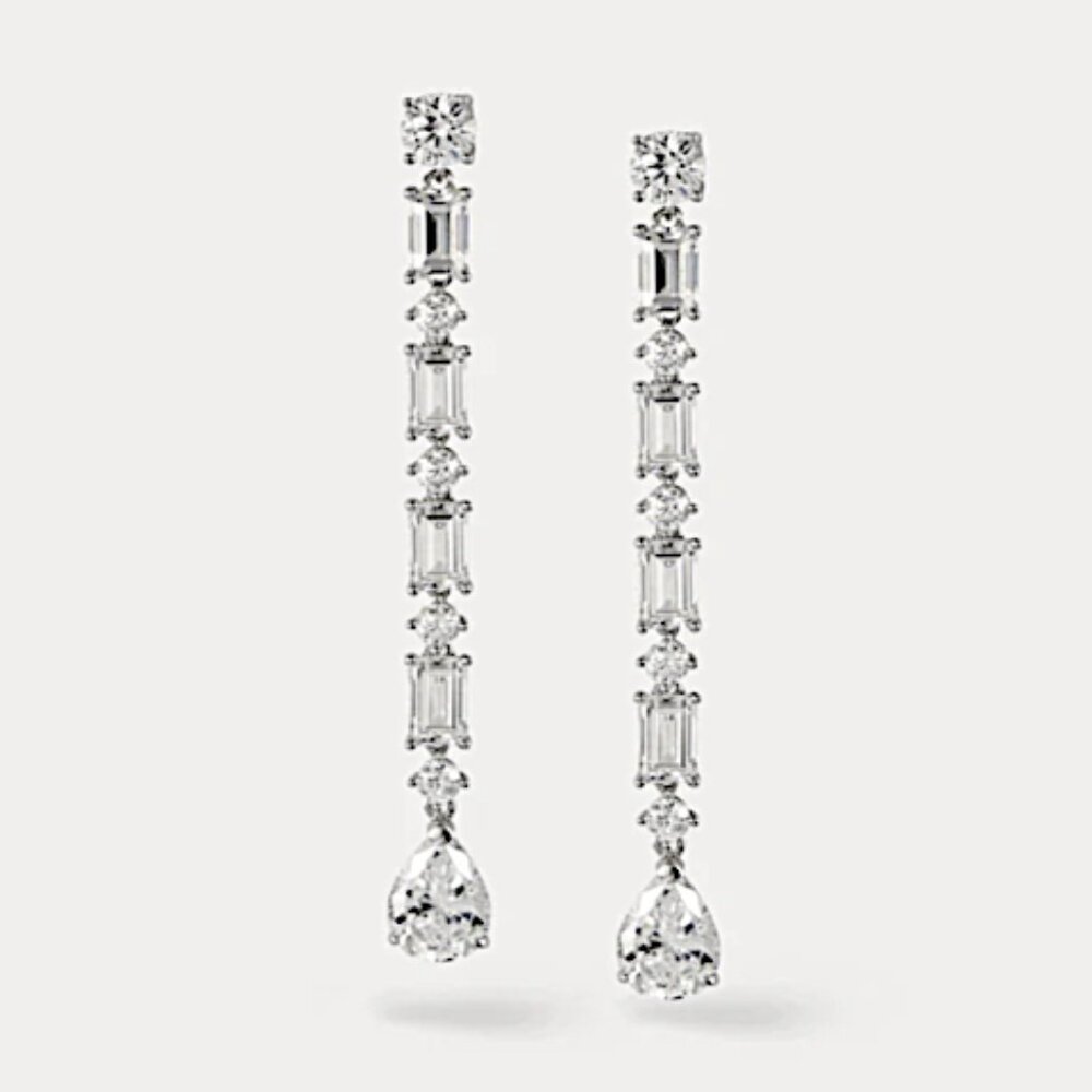NEW~ Anthropologie Apples & Figs Mix-cut CZ Earrings